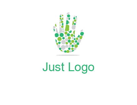 Dotted hand logo