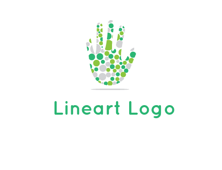 Dotted hand logo