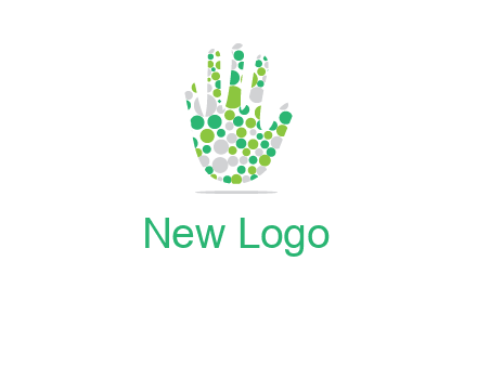 Dotted hand logo