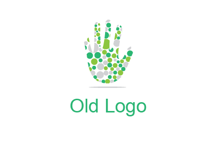 Dotted hand logo