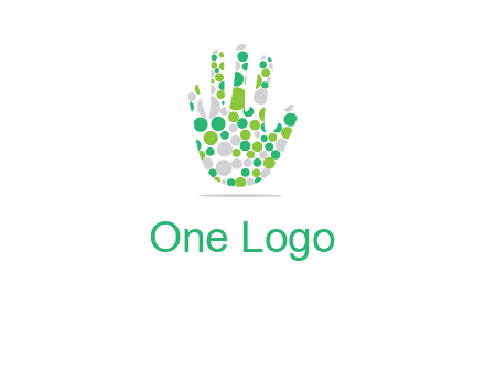 Dotted hand logo