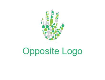 Dotted hand logo