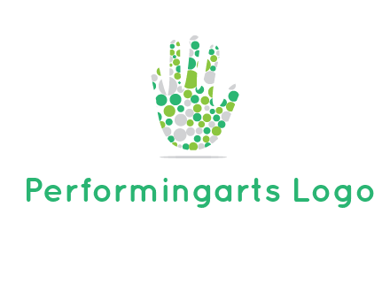 Dotted hand logo