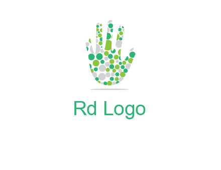 Dotted hand logo
