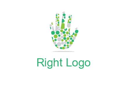Dotted hand logo