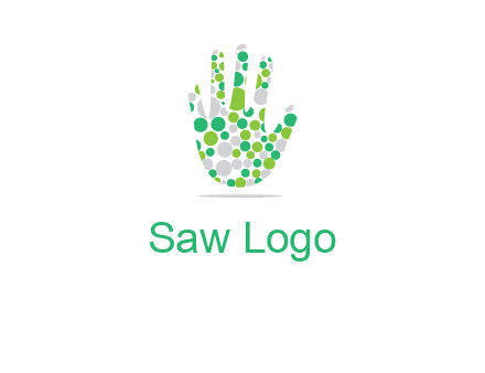 Dotted hand logo