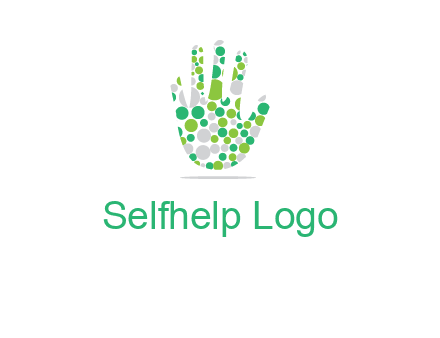 Dotted hand logo