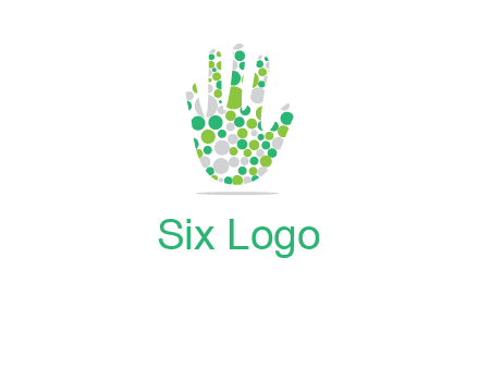 Dotted hand logo