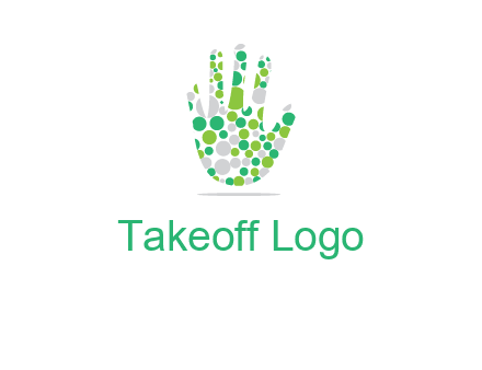 Dotted hand logo
