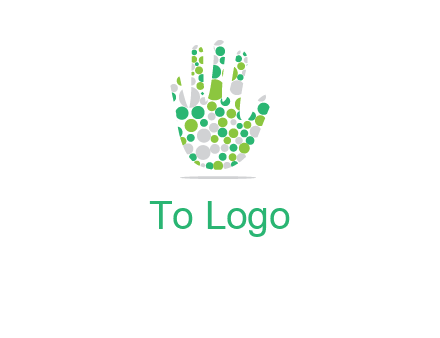 Dotted hand logo