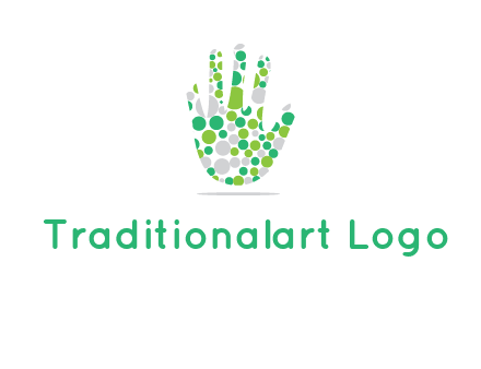Dotted hand logo