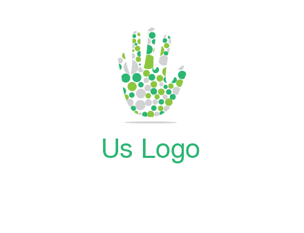 Dotted hand logo
