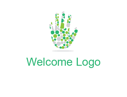 Dotted hand logo