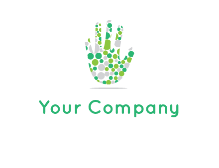 Dotted hand logo