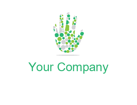 Dotted hand logo