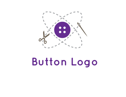 button and stitch line logo