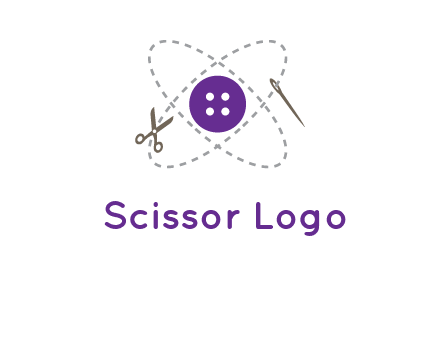 button and stitch line logo