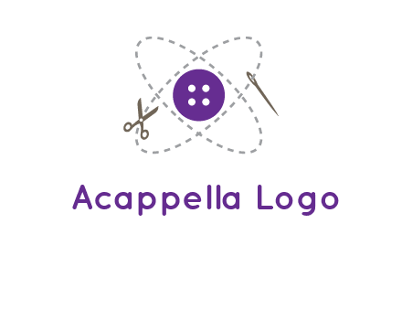 button and stitch line logo