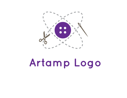 button and stitch line logo
