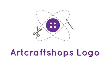 button and stitch line logo