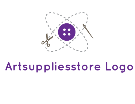 button and stitch line logo