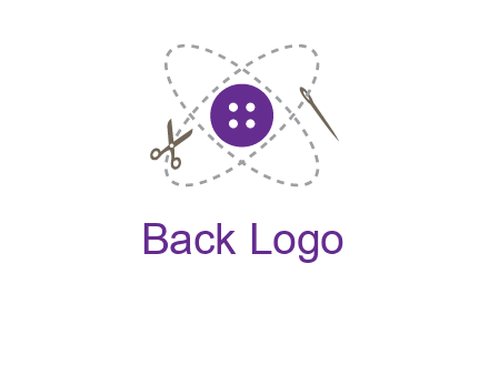 button and stitch line logo