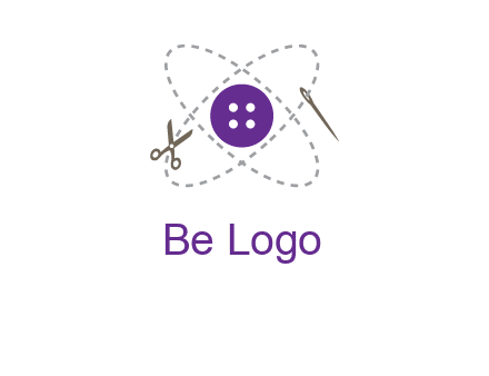 button and stitch line logo