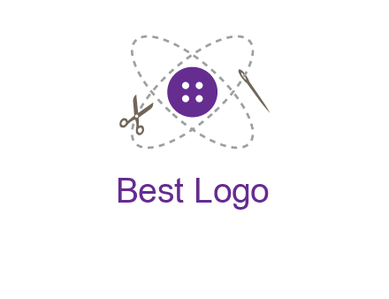 button and stitch line logo