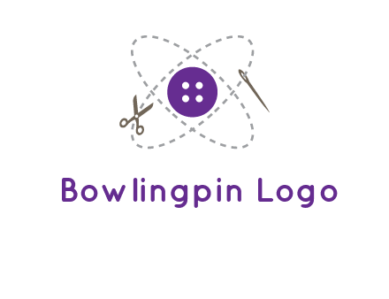 button and stitch line logo