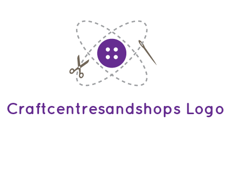 button and stitch line logo