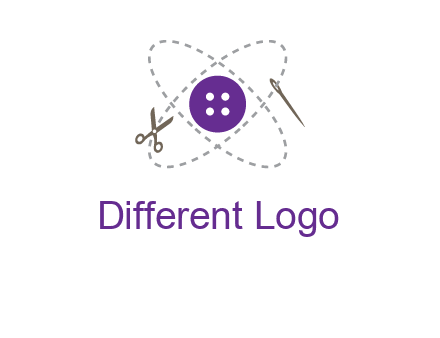 button and stitch line logo