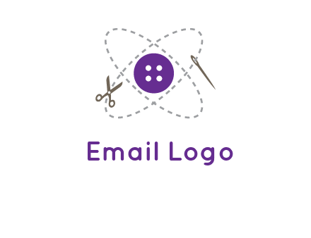 button and stitch line logo