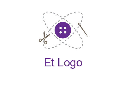button and stitch line logo
