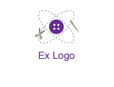 button and stitch line logo