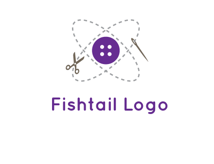 button and stitch line logo