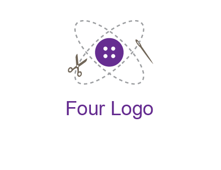 button and stitch line logo