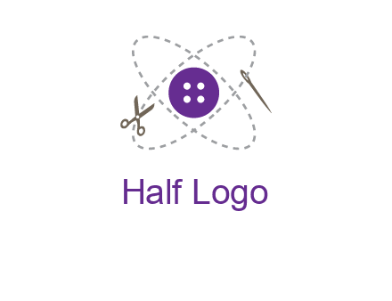 button and stitch line logo