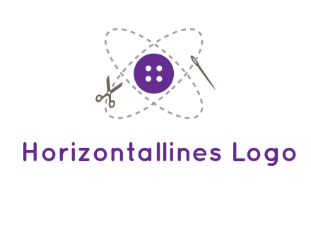 button and stitch line logo
