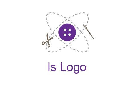 button and stitch line logo