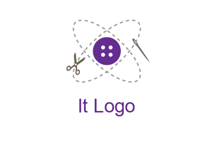 button and stitch line logo