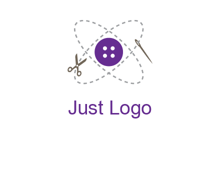 button and stitch line logo