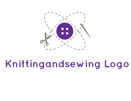 button and stitch line logo