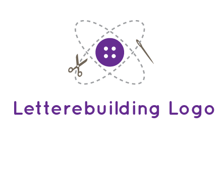 button and stitch line logo