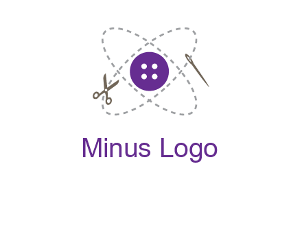 button and stitch line logo