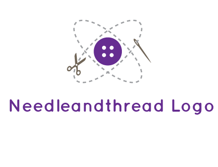 button and stitch line logo