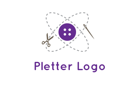 button and stitch line logo