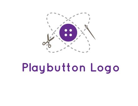 button and stitch line logo