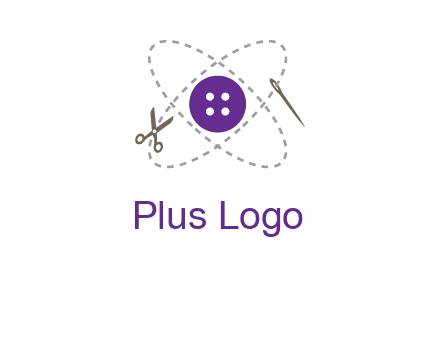 button and stitch line logo