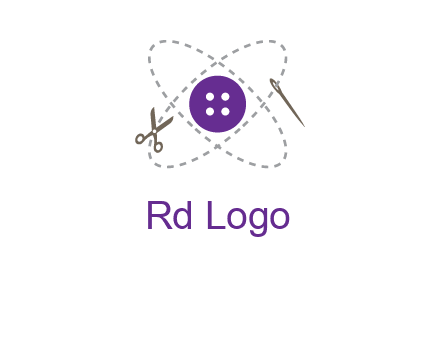 button and stitch line logo