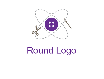 button and stitch line logo